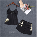 Women’s 2 piece Night Suit Set - Black beads