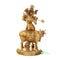 10" KRISHNA STANDING WITH COW COPPER PAINTING