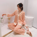 Women's Silky Two-piece Night Suit set - Black beads