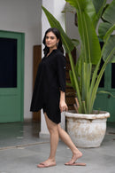 Women's Vintage Blouse Dress - blackbeads