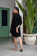 Women's Vintage Blouse Dress - blackbeads