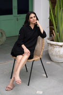 Women's Vintage Blouse Dress - blackbeads