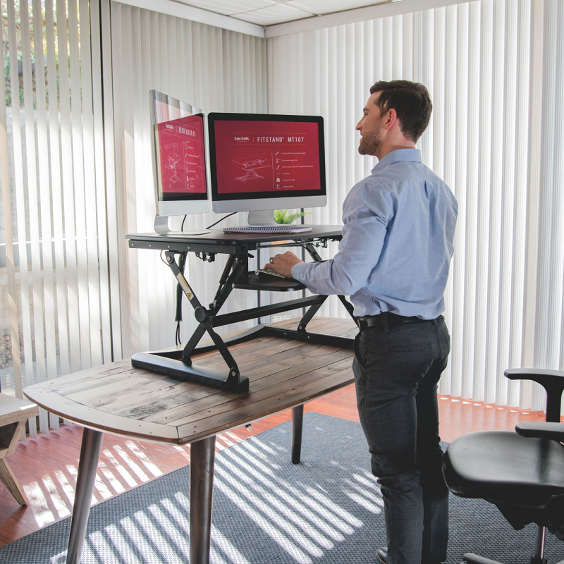 Adjustable Ergonomic Portable Desktop And Laptop Desk With Standing Option - TrendiaStore