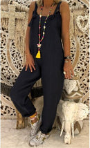 Women’s Comfy Jumpsuit with adjustable straps - Blackbeads