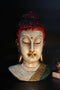 15" BUDDHA HEAD PAINTING ANTIQUE
