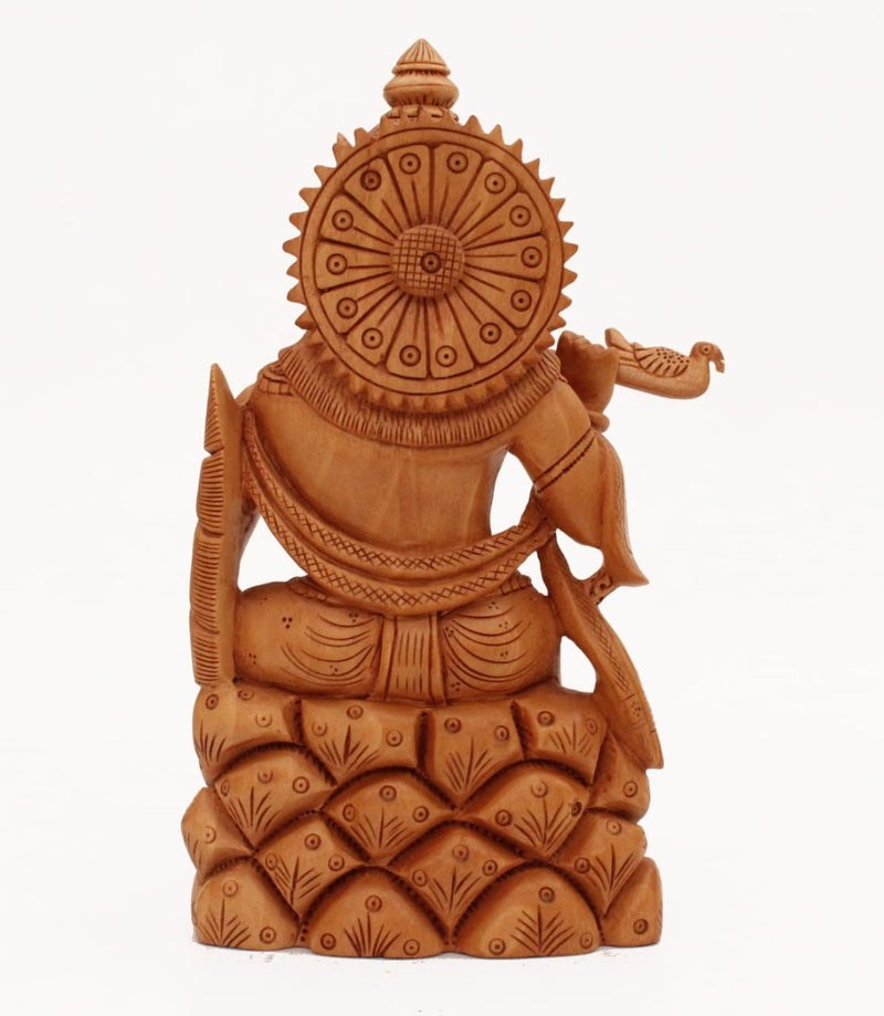 6" KRISHNA SITTING FINE CARVING SPECIAL