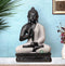 18" BUDDHA STONE FINISH MEDITATING
