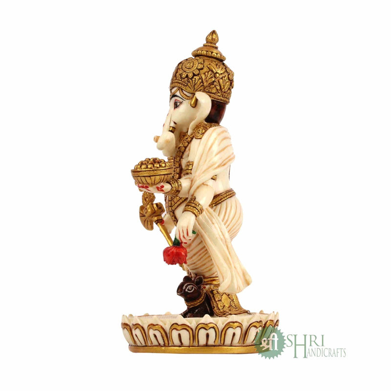 7" LORD GANESHA STANDING FINE PAINTING