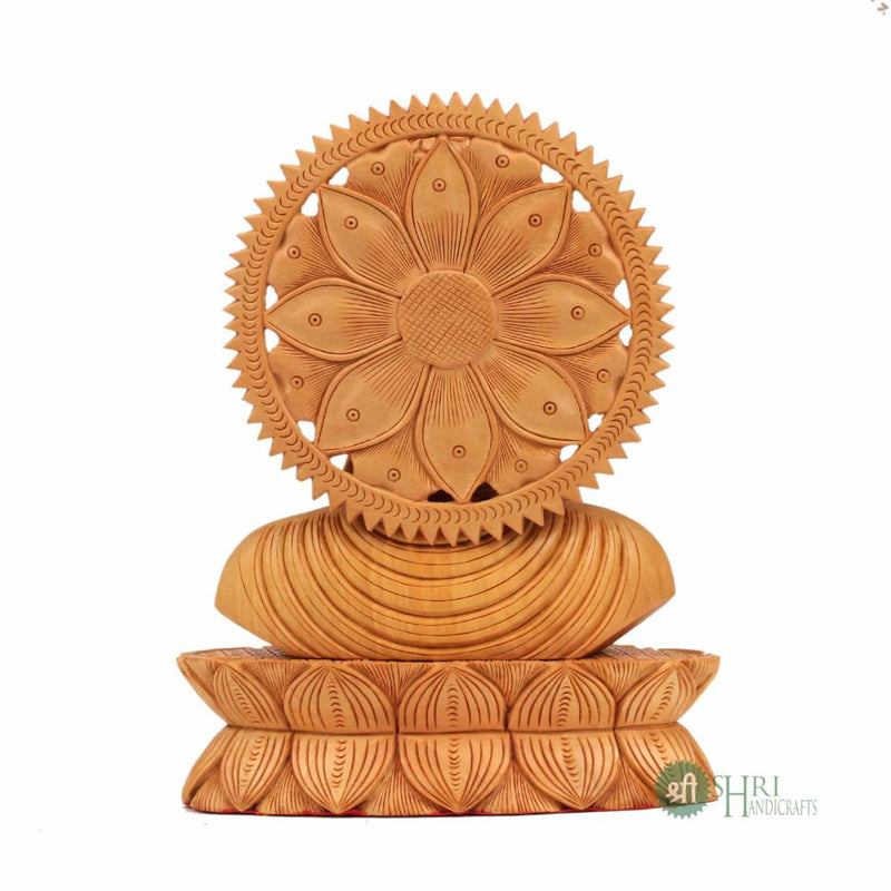 8" BUDDHA BUST ON BASE FINE CARVING SPECIAL