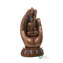 7.5" BUDDHA SITTING ON HAND