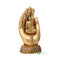 7.5" BUDDHA SITTING ON HAND