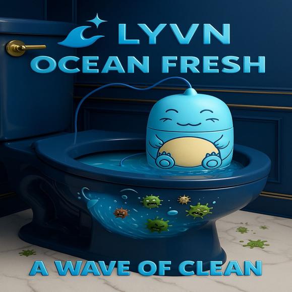 Toilet Bowl Cleaning Bottle With Ocean/Lemon/Peach Scent (Ocean)