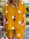 Women's Polka Dot Co-Ord set - black beads