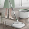 Washing Wet Dry microfiber round mop with bucket
