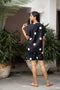 Women's Polka Dot Co-Ord set - black beads