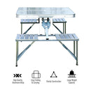 Aluminium Alloy Outdoor Integrated Folding Table and Chair