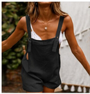 Women’s Romper with adjustable straps - Black beads