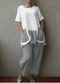 Women Urban Tracksuit 2 Piece Loose Patchwork Cotton Matching Sets Casual Pants Vintage Short Sleeve Blouse - BlackBeads