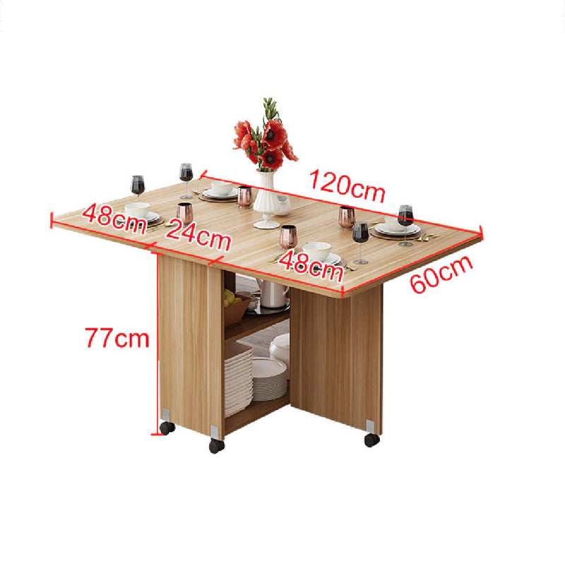 Space Saving Folding & Movable Dining Table