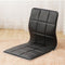 Legless Vegan Leather Floor Chair With Backrest For Floor Seating, Religious Ceremonies, Parks